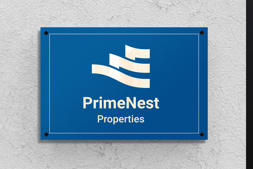 Blue Branding Dibond Signs
