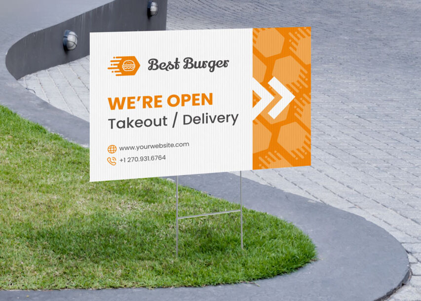 Burger Joint Yard Sign