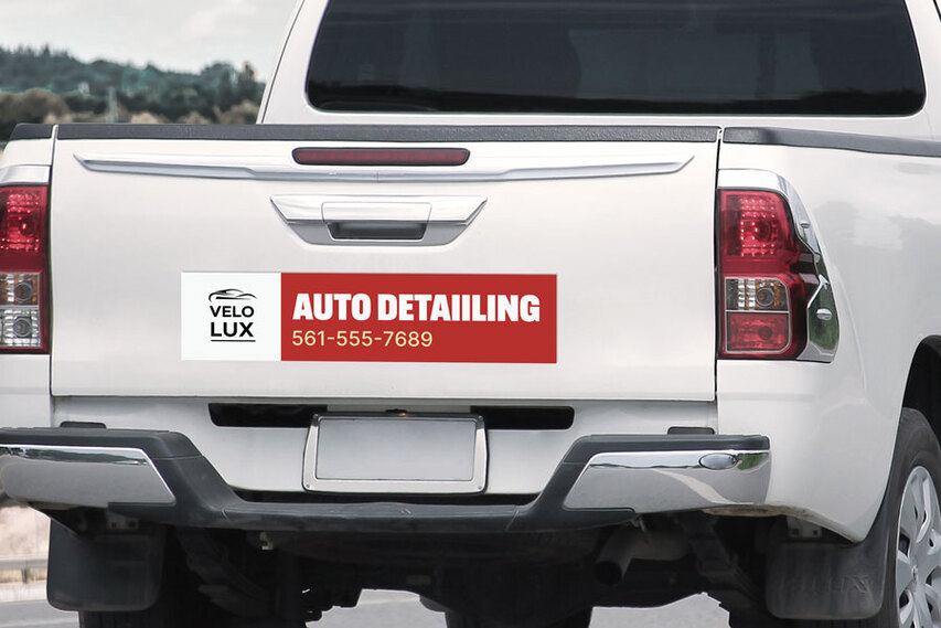 Car Detailing Truck Decal