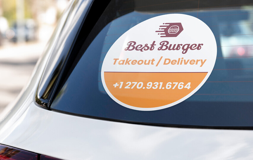 Car Window Die Cut Sticker