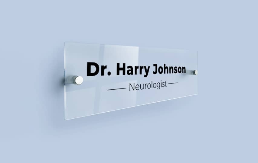 Clear Acrylic Signs