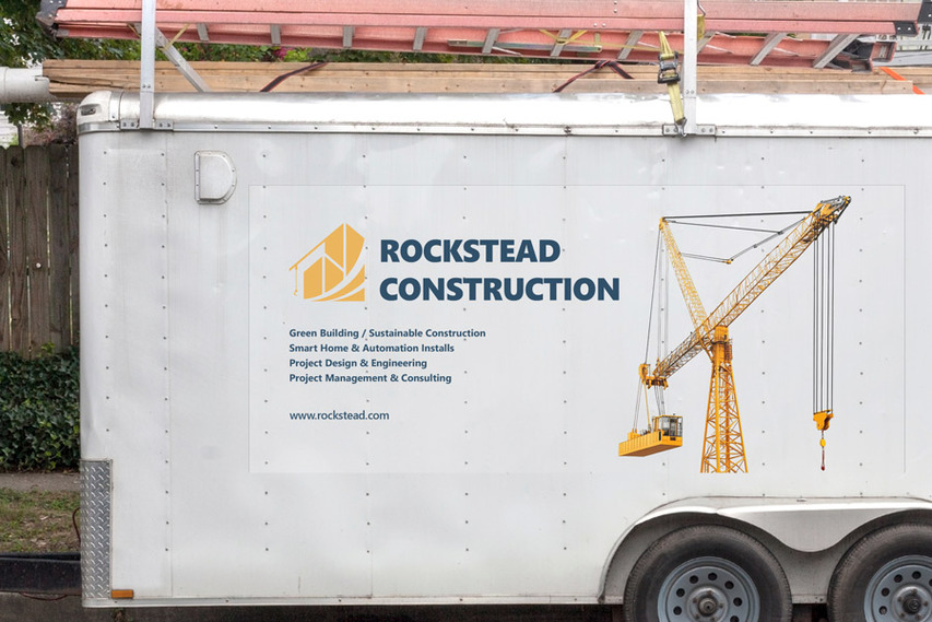Construction Company Trailer Decal With Crane