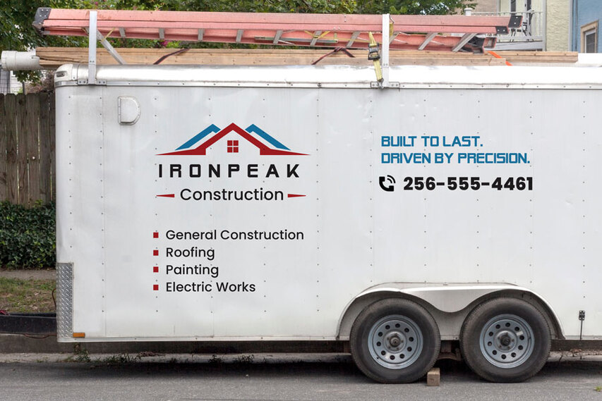 Construction Company Truck Decal