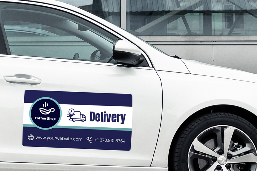 Delivery Services Opaque Car Decal