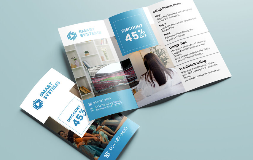 Device Setup Instructions Brochure Printing