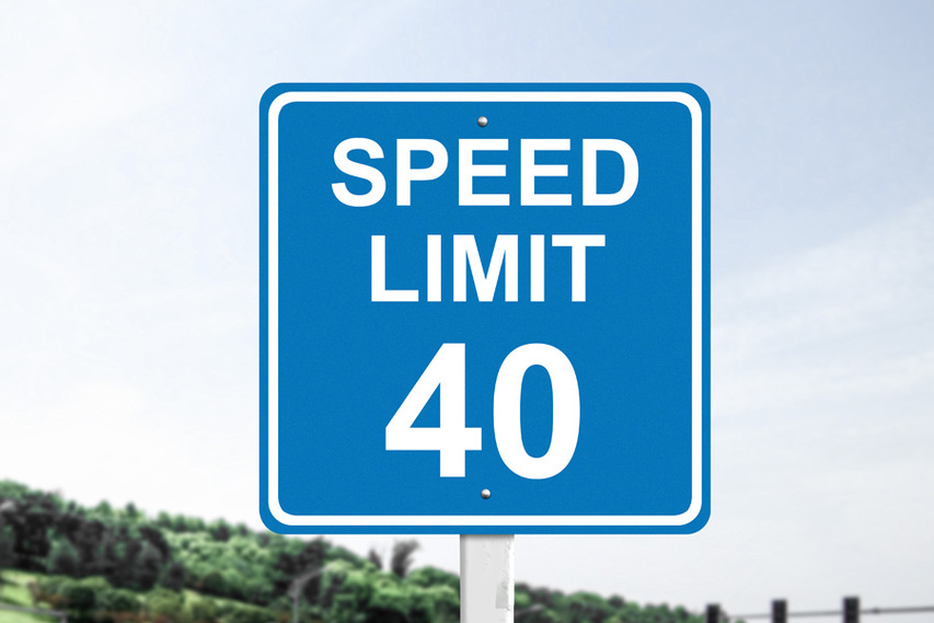 Dibond Signs For Speed Limit