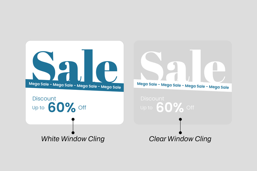 Difference Between Clear and White Window Decals
