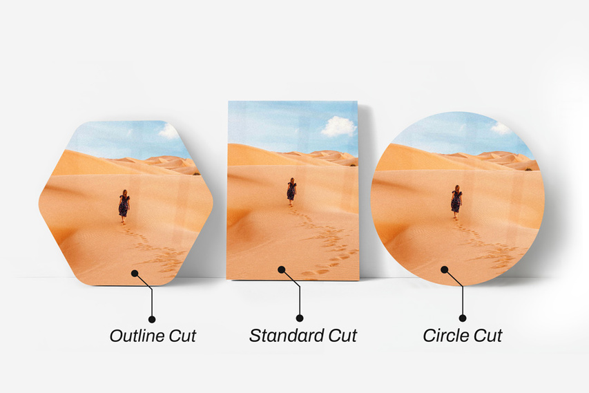 Different Cuts Of Acrylic Photo Print