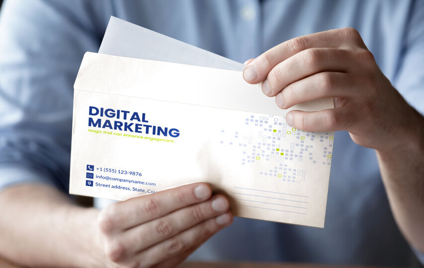 Digital Marketing Contacts Envelope Printing