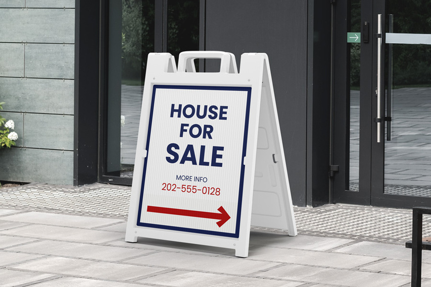 Directional Real Estate A Frame Sign