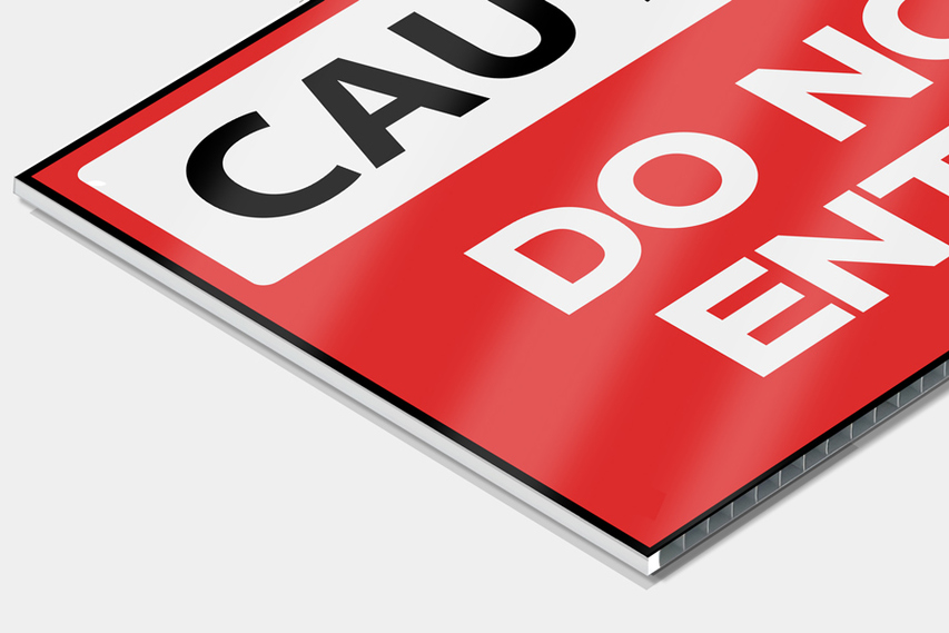 Do Not Enter Reflective Coroplast Sign