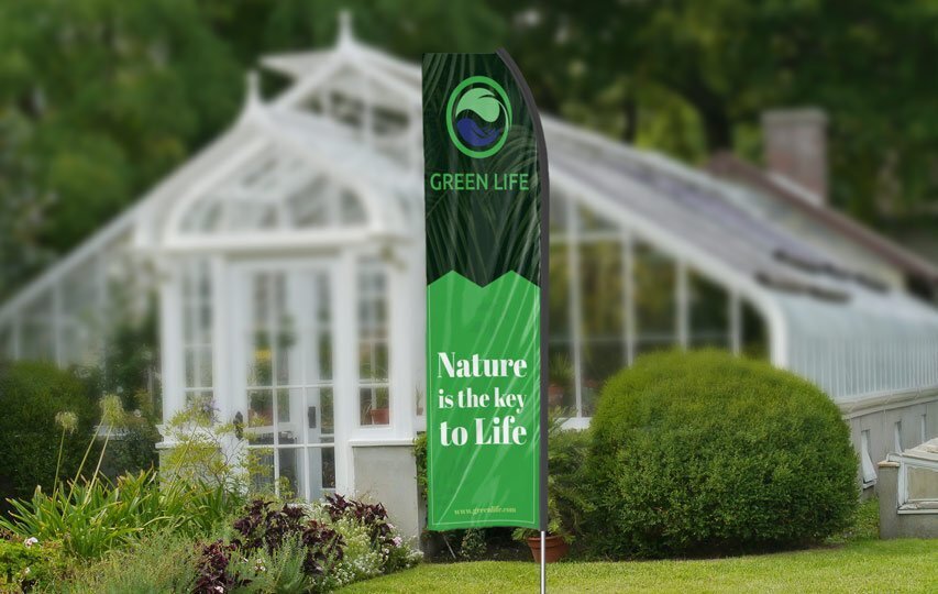 Econo flag for advertising