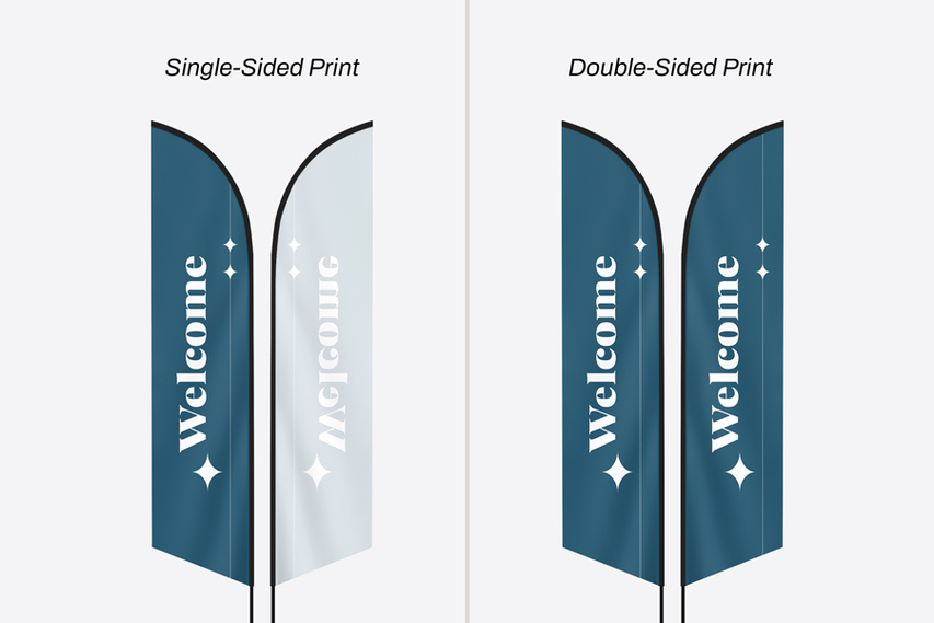 Feather Flag Printing Options