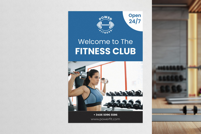 Fitness Club Reception Wall Decal