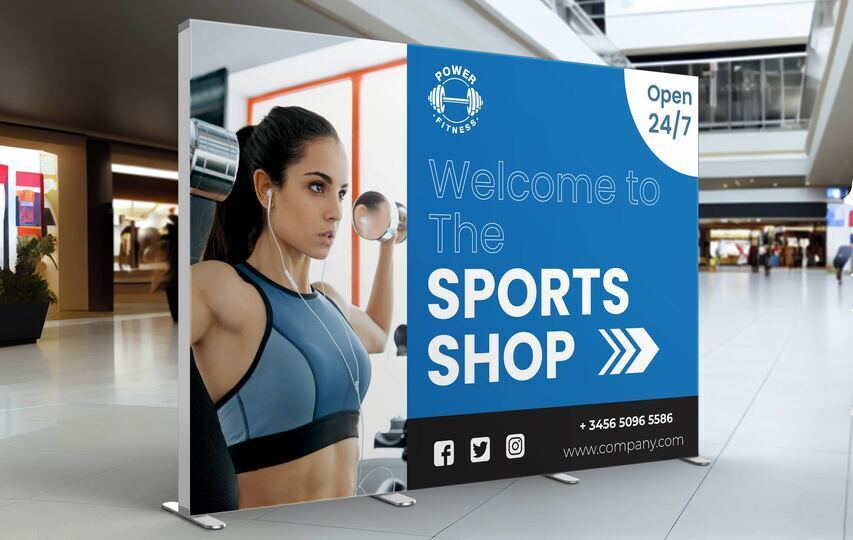 Fitness Retail Mall Seg Display