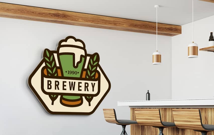 Foam Board Sign For Brewery