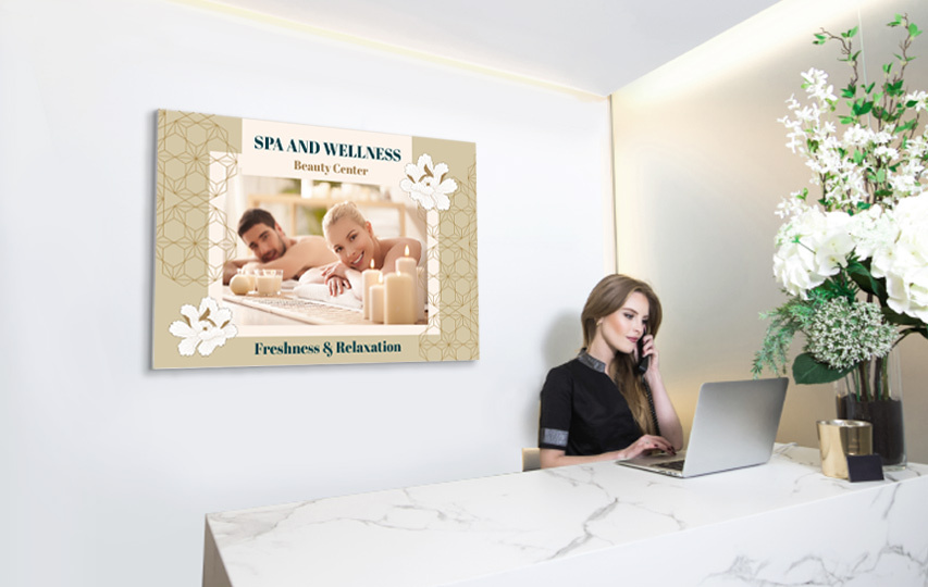 Foam Board Sign For Spa Lobby