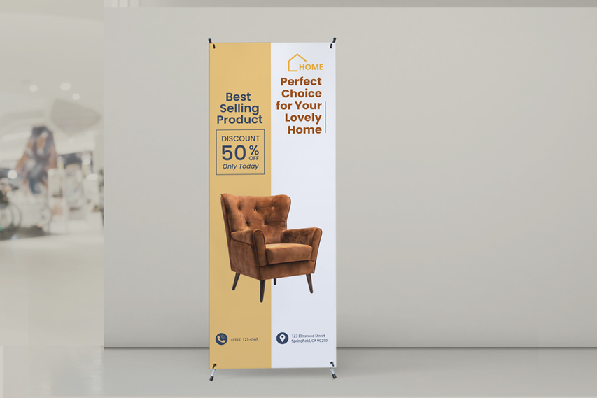 Furniture Store X Stand Banner