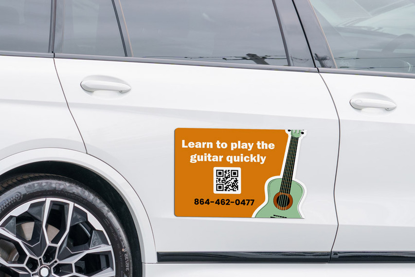 Guitar Lessons Car Door Magnetjpg