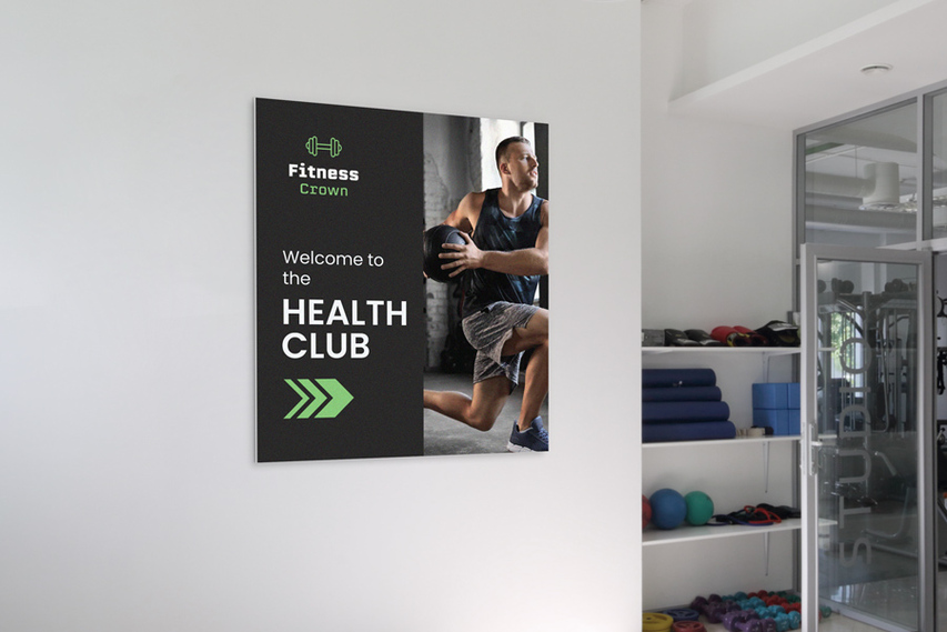 Gym Lobby PVC Sign