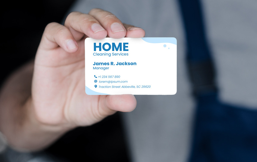 Home Cleaning Service Business Cards