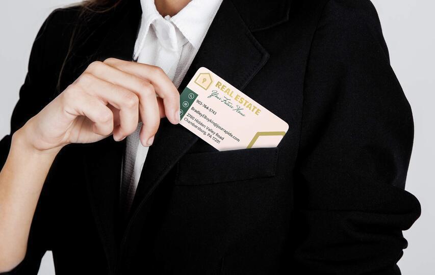 Informative Real Estate Business Cards