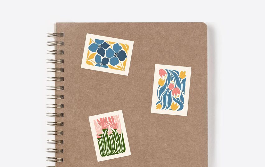 Kiss Cut Stickers Floral Motifs (1)