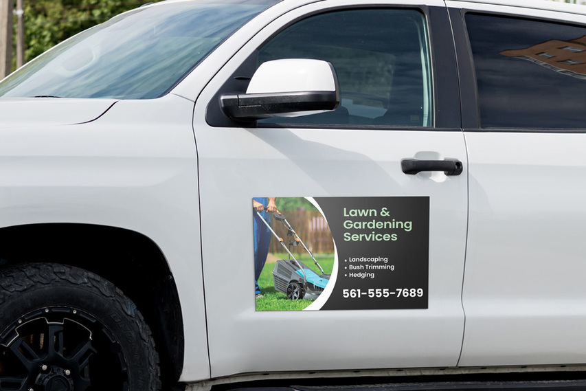 Lawn Care Business Car Magnet