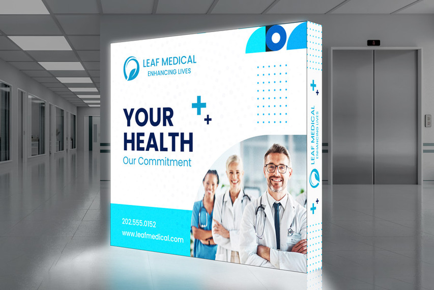 Leaf Medical SEG Backlit Popup Display