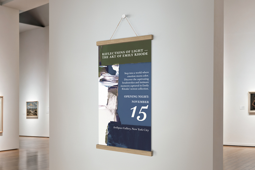 Magnetic Wood Frame Hanger Art Gallery Poster