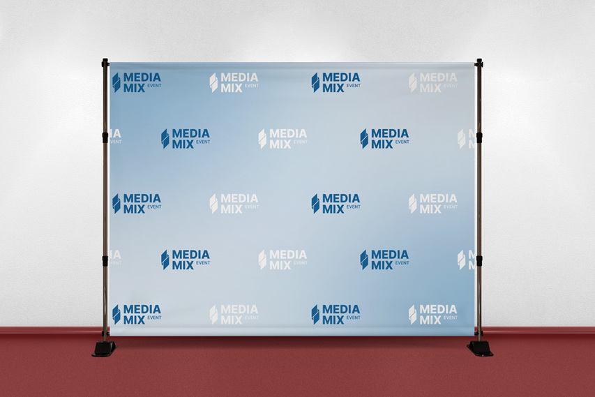 Media Event Step and Repeat Banner