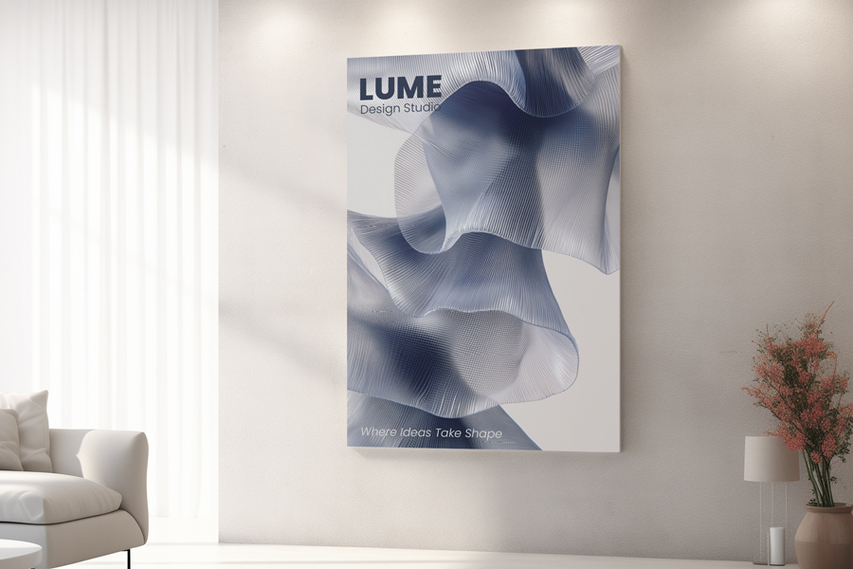 Modern Abstract Design Wrapped Canvas Print