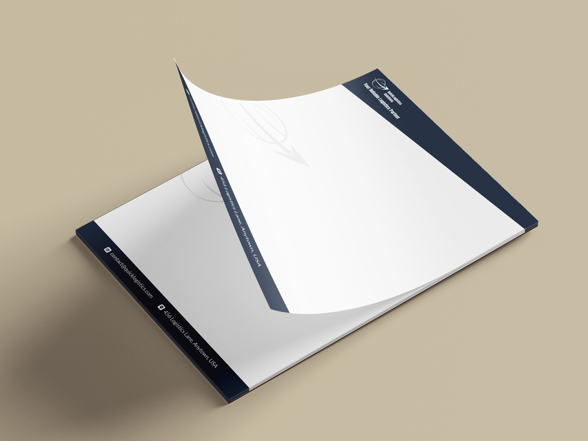 Notepad Printing Blue And White (1)