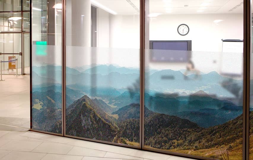 Vinyl Frosted Glass Privacy Window - Tier One Graphics