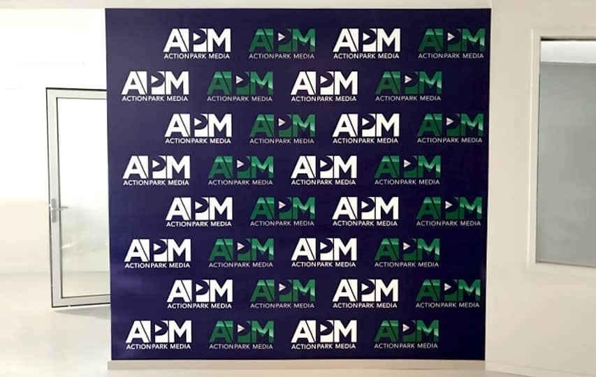 Office wall decal for branding