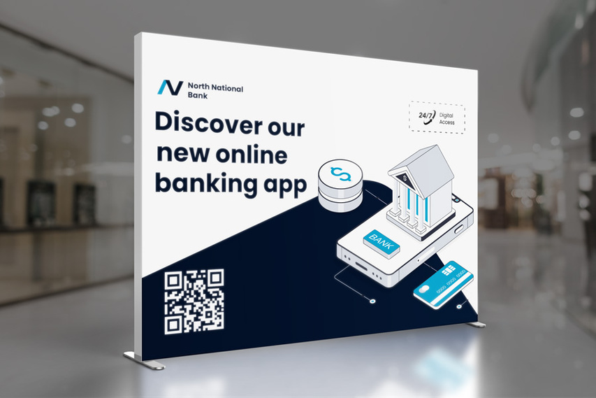 Online Banking Backlit SEG Fabric Display