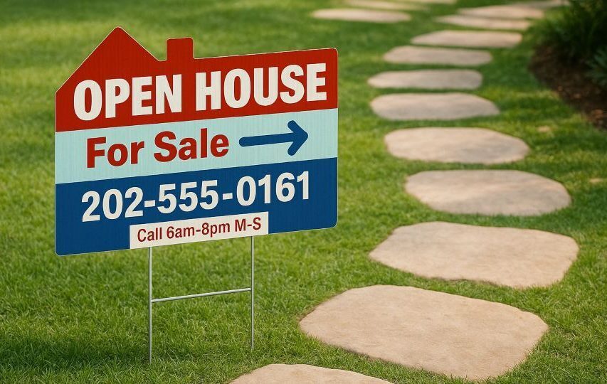 Open House Signs For Wayfinding