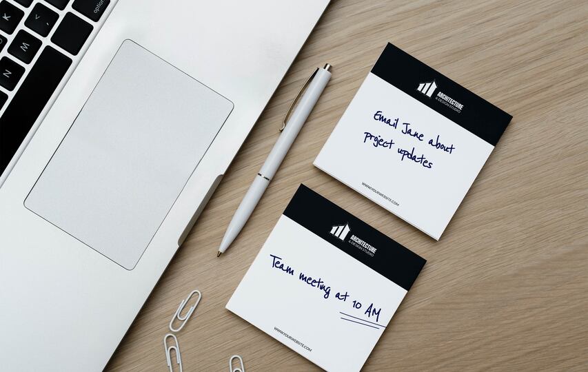 Organized Scheduling Post It Notes