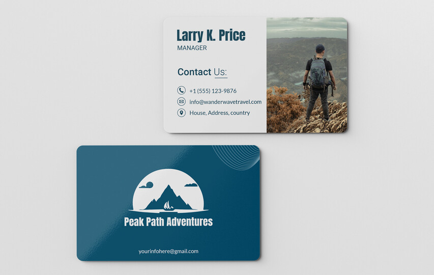 Outdoor Adventure Plastic Business Cards