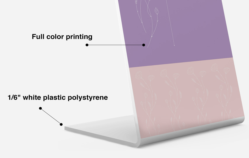 Pedestal Sign Material Printing Features