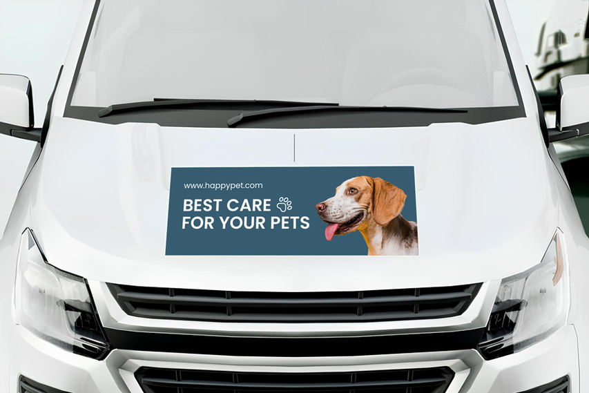 Pet Care Hood Decal