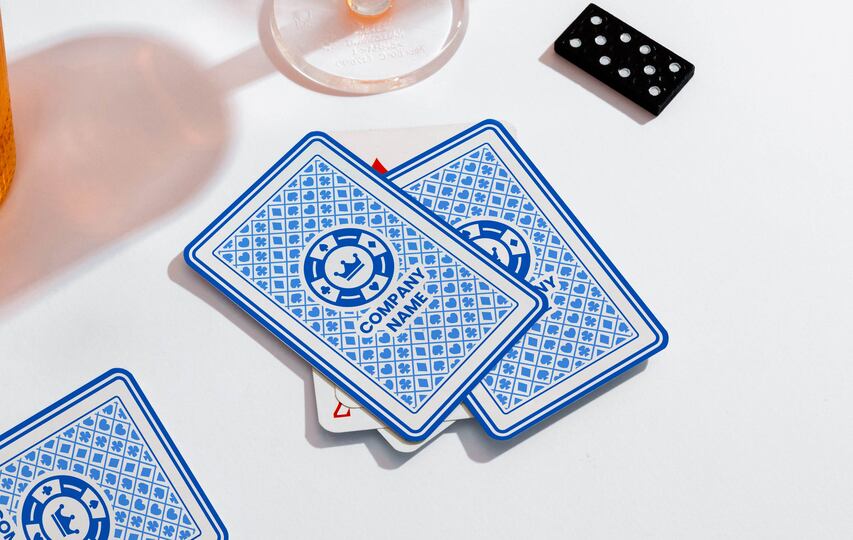 Playing Cards Blue Marketing