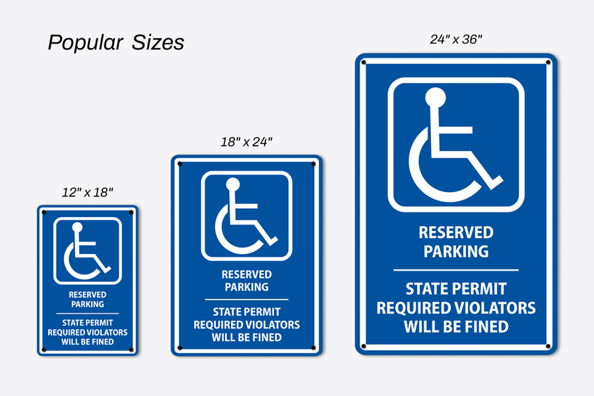 Popular Sizes of Reflective Aluminum Signs