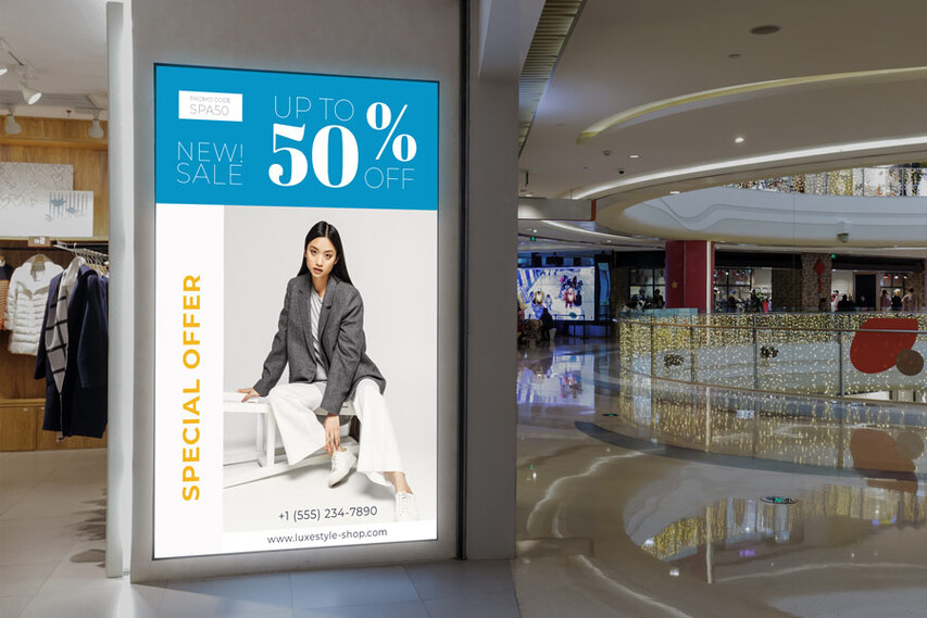 Promotional Backlit Decal With Sale