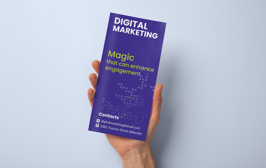 Purple Digital Marketing Brochure Printing