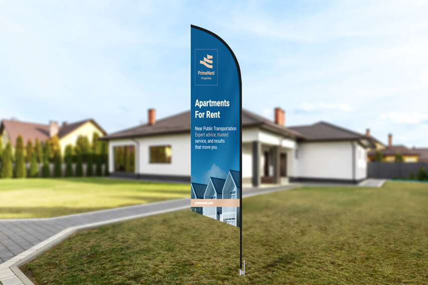 Real Estate Feather Flag