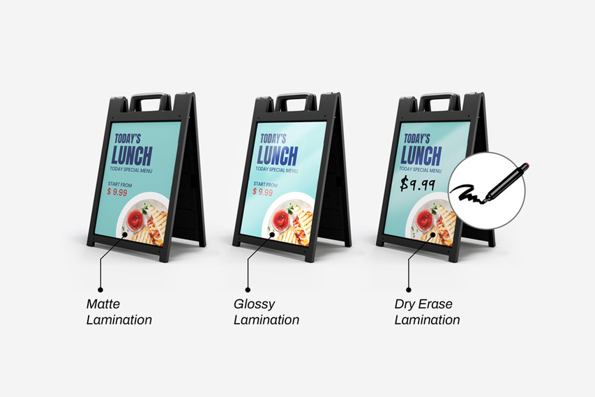 Sandwich Board Lamination Options