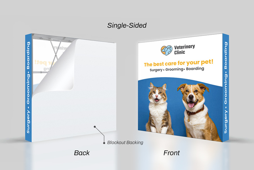 SEG Backlit Popup Single Sided Display