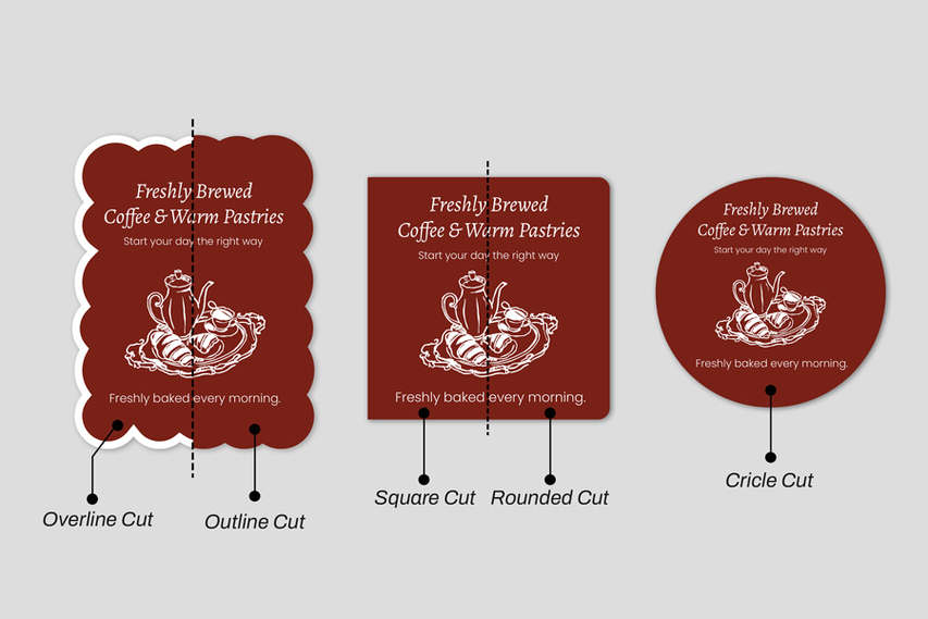 Shapes Of Opaque Window Decal