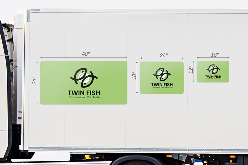 Size Comparison of Custom Vehicle Magnets